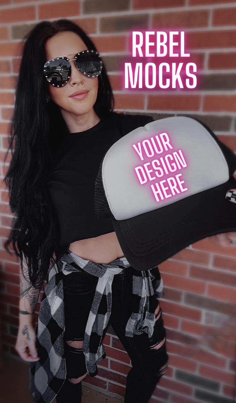 IRL MODEL MOCK EDGY AF Mock Up Trucker Hat