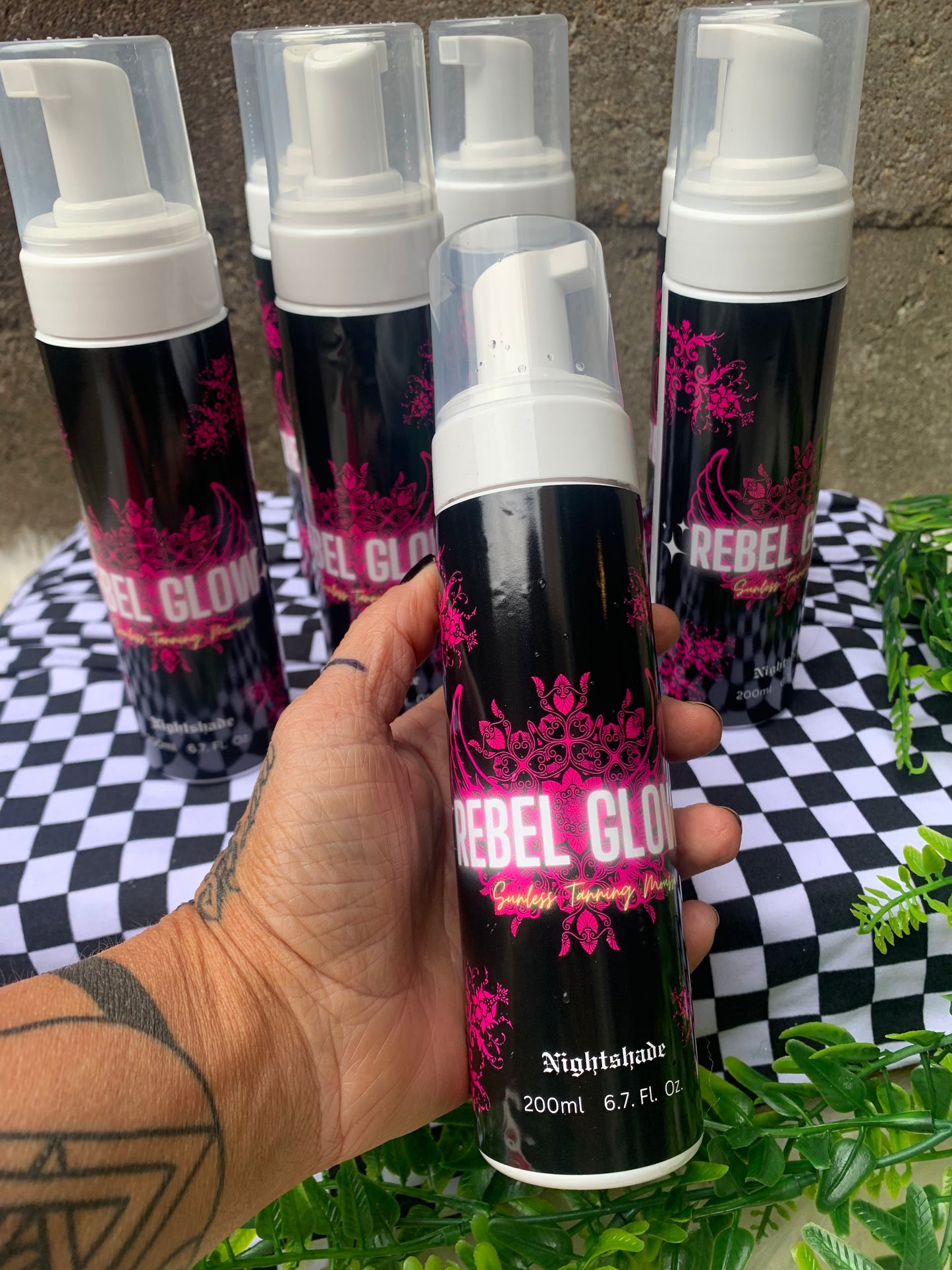 Rebel Glow Tanning Mousse and Mitt