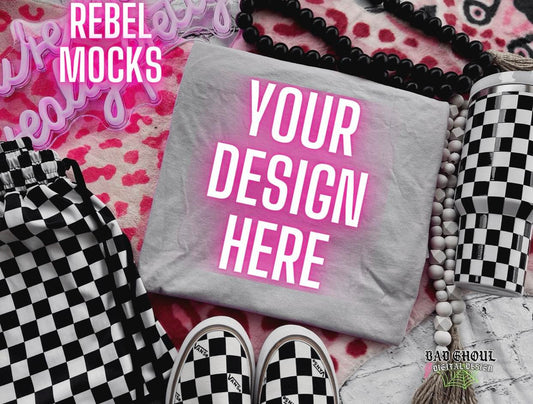 Sand Flat Trendy Vibez Flat Lay Mock up