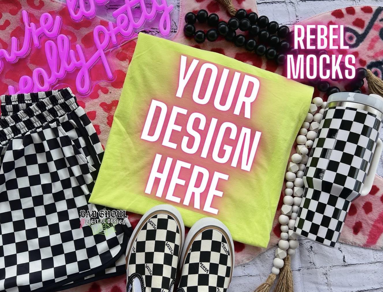 CC Lemon Trendy Vibez Flat Lay Mock up