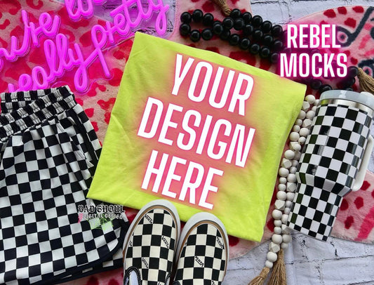 CC Lemon Trendy Vibez Flat Lay Mock up