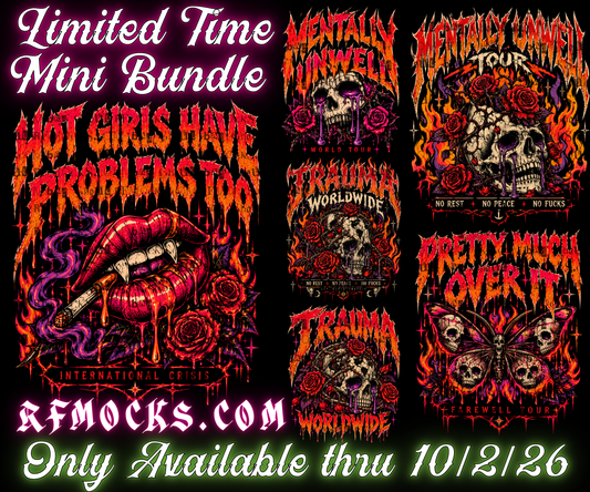 World Tour Vibes | Limited Time Mini Bundle | PNG DOWNLOAD BLACK FAB ONLY