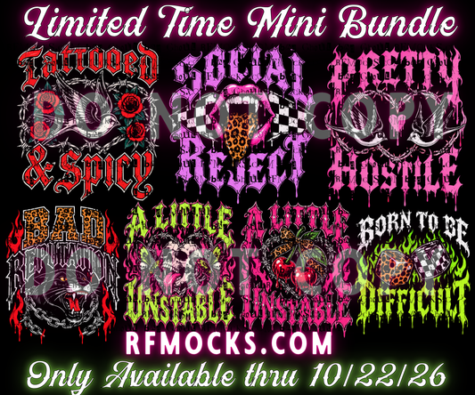 Neon | Limited Time Mini Bundle | PNG DOWNLOAD BLACK FAB ONLY
