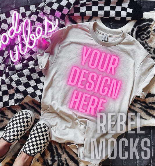 Bundle SAND Flat Lat Mock Up 2 Mocks Sublimation Friendly