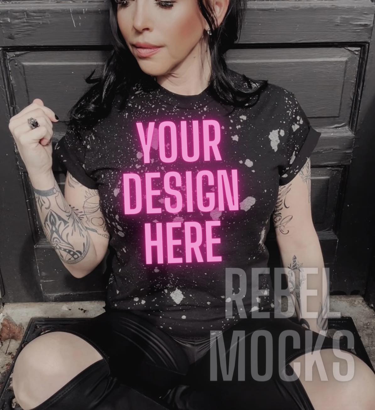 Acid Wash IRL MODEL MOCK – Rebel Mocks & Badghoul Digital