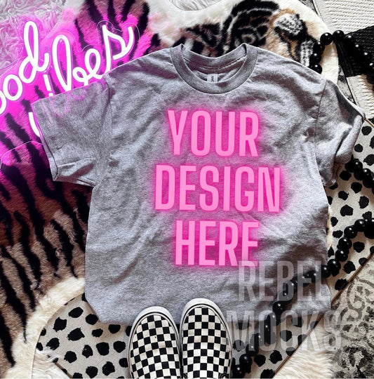 Sport Gray Bundle 4 Mock Ups flat lay