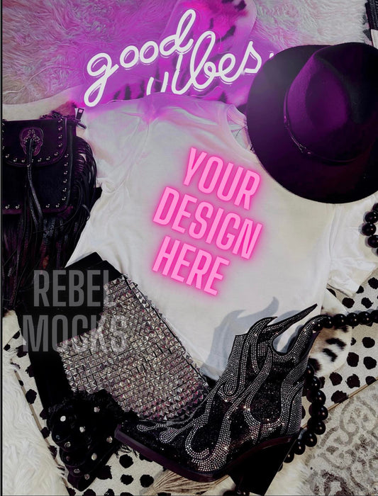 White Alternative flat layMock Up Sublimation Friendly