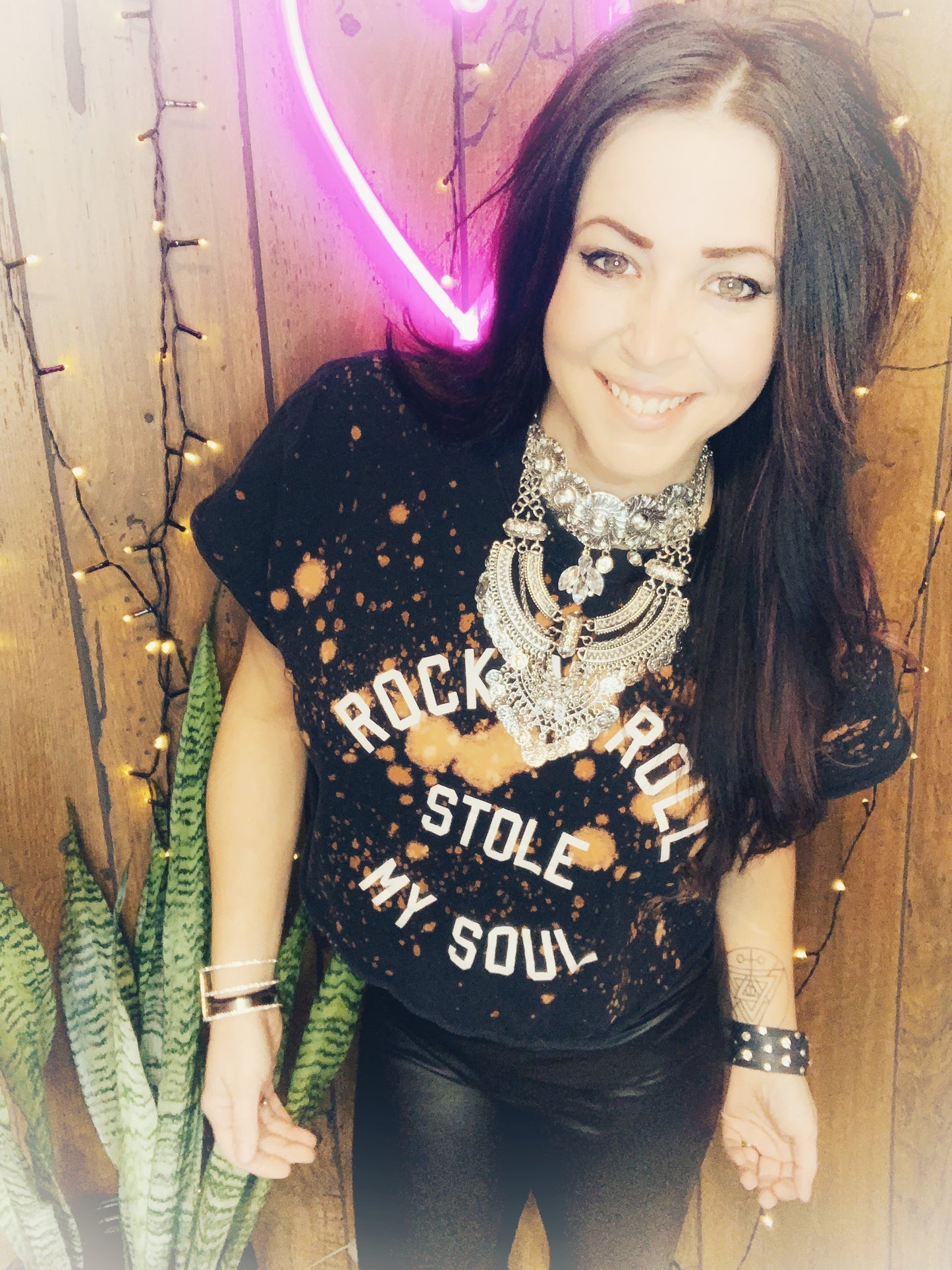 Rock N Roll Stole My Soul Acid Wash