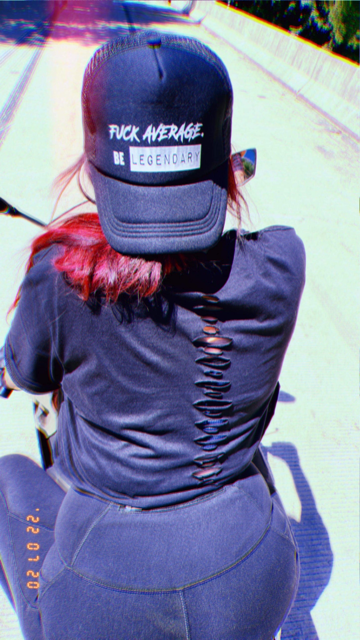 Fuck Average Be Legendary Trucker Hat