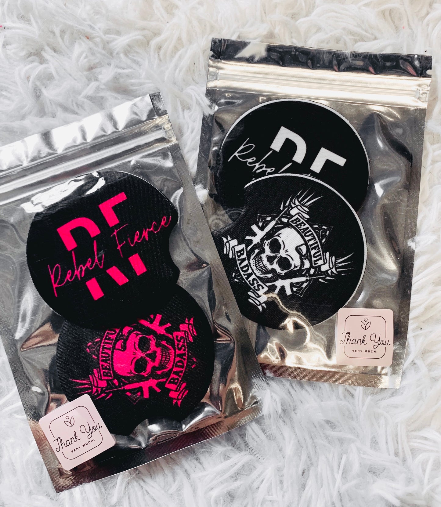 Beautiful Badass Car Coasters