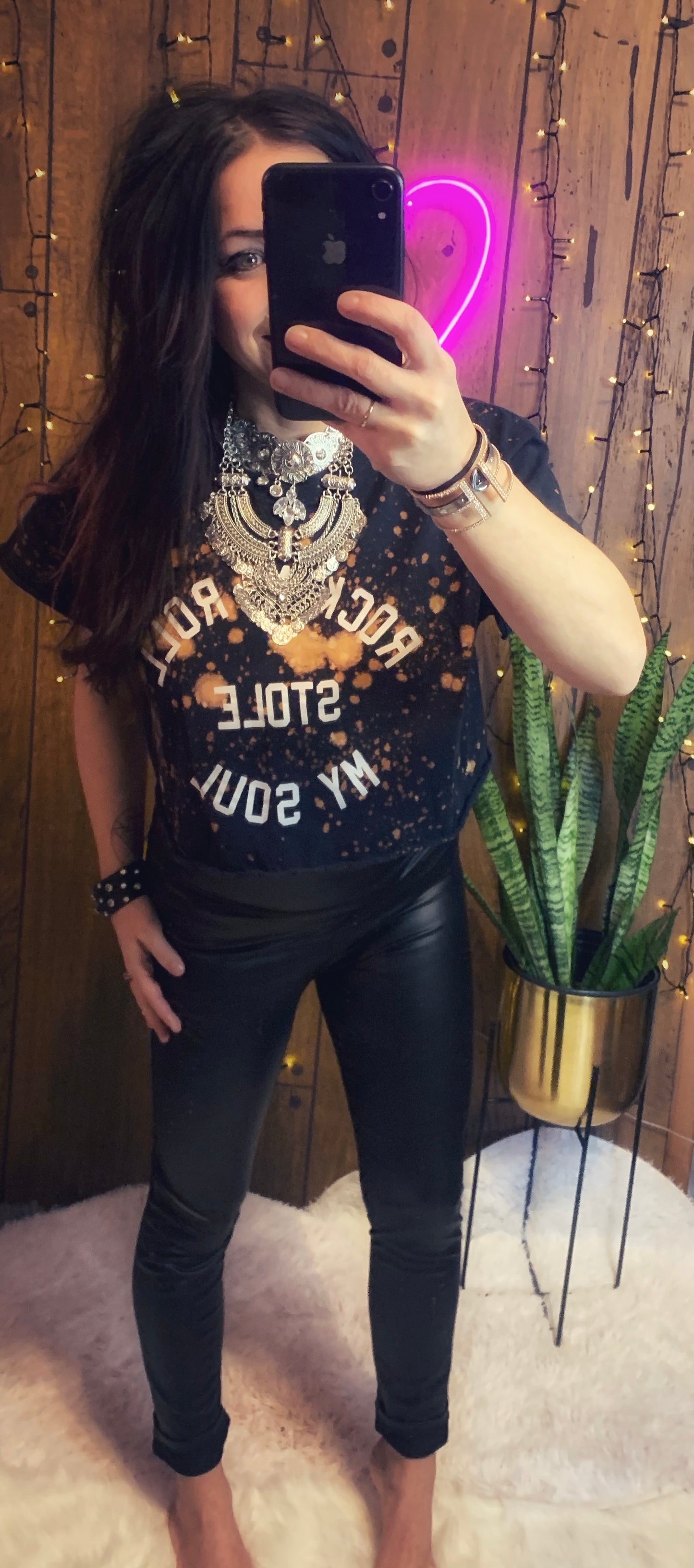 Rock N Roll Stole My Soul Acid Wash